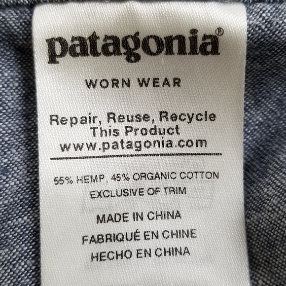 Patagonia Men’s‎ Blue Chambray Back Step Shorts Size: 34 - Picture 9 of 10